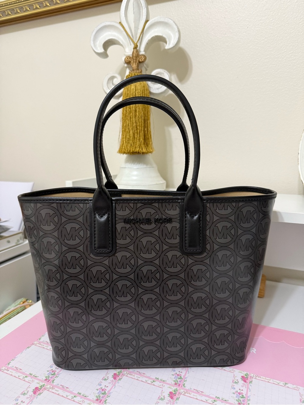 Michael Kors Jodie Black Signature MK Small Tote